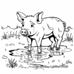 This Little Piggy in Muddy Pond Coloring Pages 4
