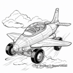 Thrilling Jet Car Derby Coloring Pages 1