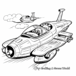 Thrilling Jet Car Derby Coloring Pages 4