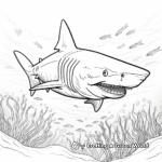 Tiger Shark Hunting Coloring Pages 1