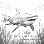Tiger Shark Hunting Coloring Pages 2