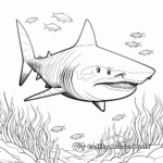 Tiger Shark Hunting Coloring Pages 4