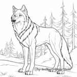Timber Wolf Coloring Pages 2