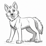 Timber Wolf Coloring Pages 4