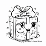 Tiny Surprise Gift Box Coloring Pages for Children 1