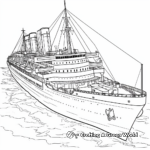 Titanic Nautical Map Coloring Pages for Aspiring Navigators 3