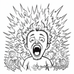 Tongues of Fire and the Holy Spirit Coloring Pages 1