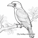 Toucan In The Jungle Coloring Pages 1