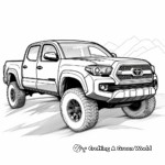 Toyota Tacoma Pickup Truck Coloring Pages 1