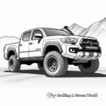 Toyota Tacoma Pickup Truck Coloring Pages 2
