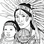 Tradition-inspired Native American Coloring Pages 2