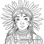 Tradition-inspired Native American Coloring Pages 3