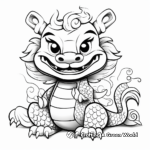 Traditional Dragon Chinese New Year Coloring Pages 4
