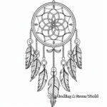 Traditional Dream Catcher Coloring Pages for Adults 1