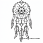 Traditional Dream Catcher Coloring Pages for Adults 4