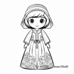 Traditional Dress during Ramadan Coloring Pages 4