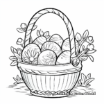 Traditional Easter Basket Coloring Pages 1