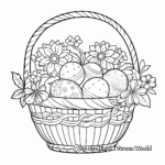 Traditional Easter Basket Coloring Pages 3