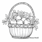 Traditional Easter Basket Coloring Pages 4