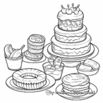 Traditional Hanukkah Foods Coloring Pages 2