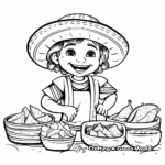 Traditional Mexican Food Coloring Pages 2