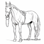Traditional Rodeo Horse Coloring Pages 3