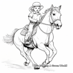 Traditional Rodeo Horse Coloring Pages 4