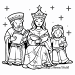 Traditional Three Kings Coloring Pages 2