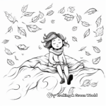 Tranquil Falling Leaves Coloring Sheets 3