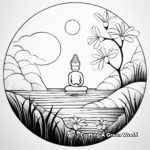 Tranquility-Inspired Zen Doodle Coloring Pages 2