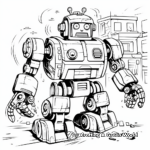 Transformative Robots Pixel Art Coloring Pages 4