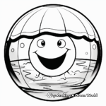 Transparent Beach Ball Coloring Pages 3