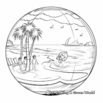 Transparent Beach Ball Coloring Pages 4