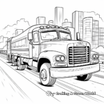 Transport Truck Coloring Pages 4