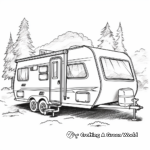 Travel Trailer Coloring Pages for Wanderlust 1