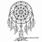 Tree of Life Dream Catcher Adult Coloring Pages 3