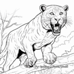Treeside Panther Roar Coloring Pages 4