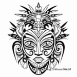 Tribal Arm Tattoo Coloring Sheets 4
