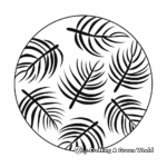 Tropical Bird Paw Print Coloring Pages 1