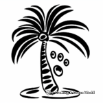 Tropical Bird Paw Print Coloring Pages 2