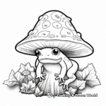 Tropical Rainforest Mushroom Frog Coloring Pages 2