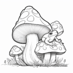 Tropical Rainforest Mushroom Frog Coloring Pages 3
