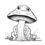 Tropical Rainforest Mushroom Frog Coloring Pages 4