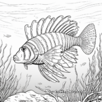 Tropical Reef Lionfish Coloring Pages 2