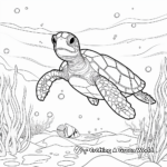 Tropical Sea Turtle Coloring Pages 3