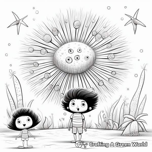 Sea Urchin Coloring Pages - Free &amp; Printable!