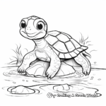 Turtle and Friends Coloring Pages: Turtle with Other Animals 3