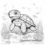 Turtle and Friends Coloring Pages: Turtle with Other Animals 4