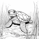Turtle Habitat Coloring Pages 2