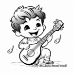 Ukulele Coloring Pages for Kids 2